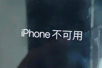 新兴苹果服务网点分享锁屏界面显示“iPhone 不可用”如何解决 