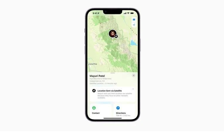 新兴苹果14维修分享iPhone14系列中 FindMy功能通过卫星分享位置方法教程 