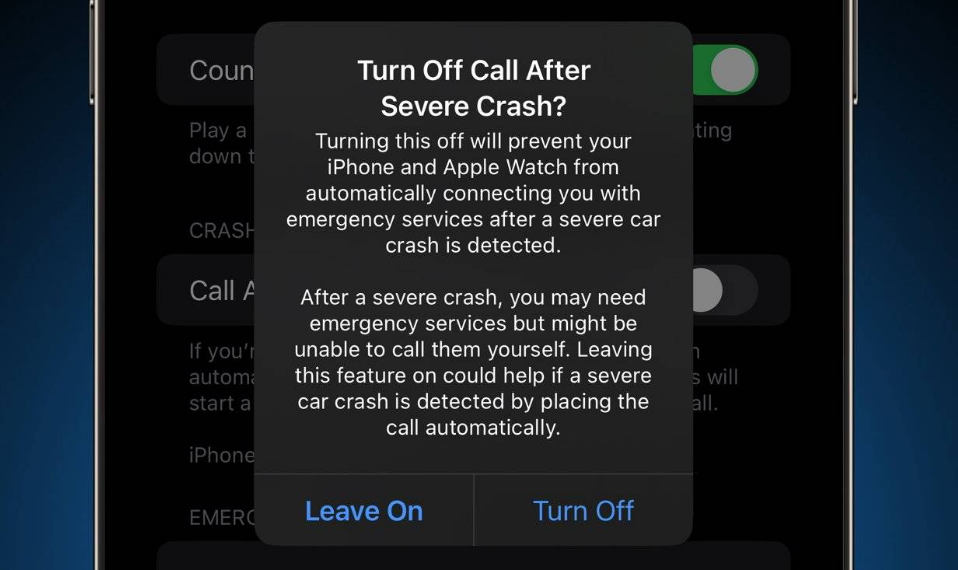 新兴苹果14维修分享 iPhone 14 和 Apple Watch 上关闭崩溃检测 