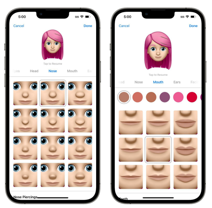 新兴苹果手机维修分享​iOS 16中的拟我表情有了哪些变化和升级 