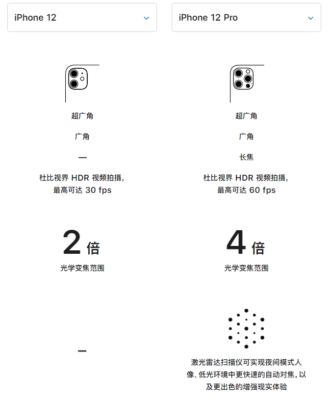 新兴苹果手机维修分享苹果 iPhone 12 与 iPhone 12 Pro 选哪款 